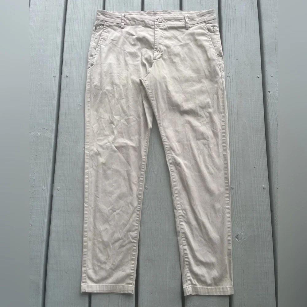 Birddogs Jeff Pesos Driftwood Khaki Performance Stretch Pants Men’s 34x30 Lined - Picture 1 of 13